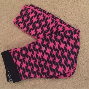 Hot pink and black Nike dry fit running crop M